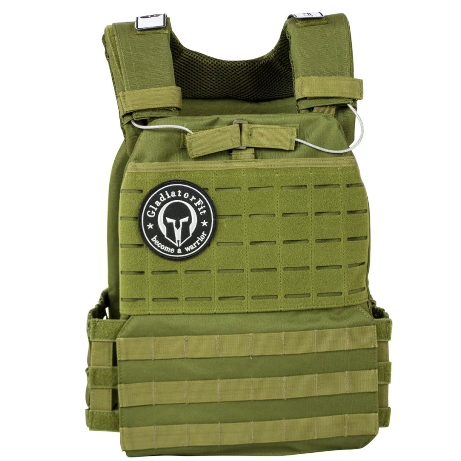 Chalecos Y Bolsos Con Peso | Gladiator Weighted Tactical Vest With "Weighted Vest" Plates