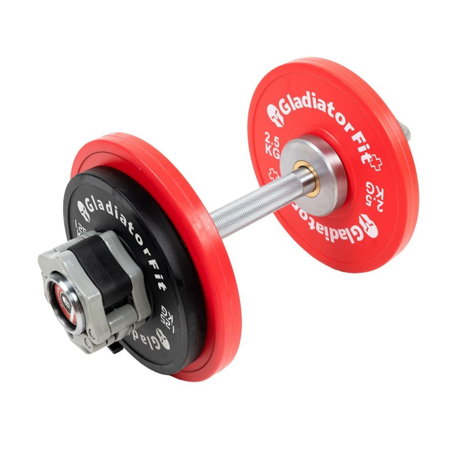 Barras Para El Cuerpo | Gladiator Loadable Dumbbell O 50Mm + 2 Stop Discs