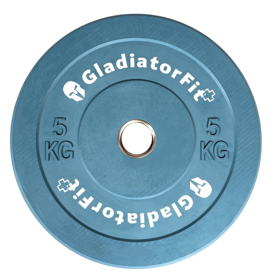 Discos De Peso | Gladiator Olympic Color Rubber "Bumper Plate" O 51Mm