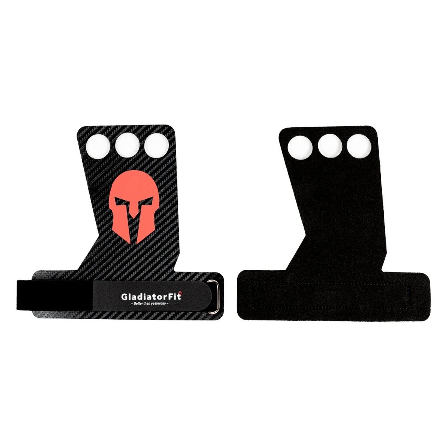 Otro | Gladiator Handgrips Crosstraining Gloves Three Fingers Carbon